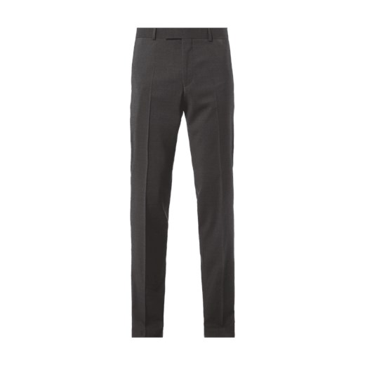 Spodnie do garnituru o kroju Slim Fit z wełny żywej S.oliver Black Label szary  Fashion ID GmbH & Co. KG