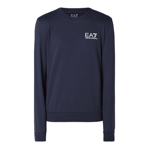 Bluza z nadrukowanym logo Ea7 Emporio Armani szary M Fashion ID GmbH & Co. KG