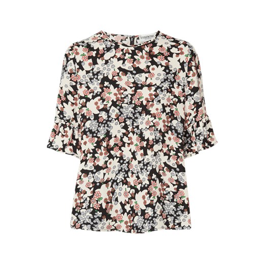 Bluzka z krepy z kwiatowym wzorem brazowy Essentiel 38 Fashion ID GmbH & Co. KG