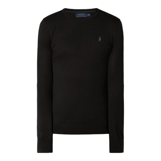 Sweter o kroju Slim Fit z wełny merino  Polo Ralph Lauren M Fashion ID GmbH & Co. KG