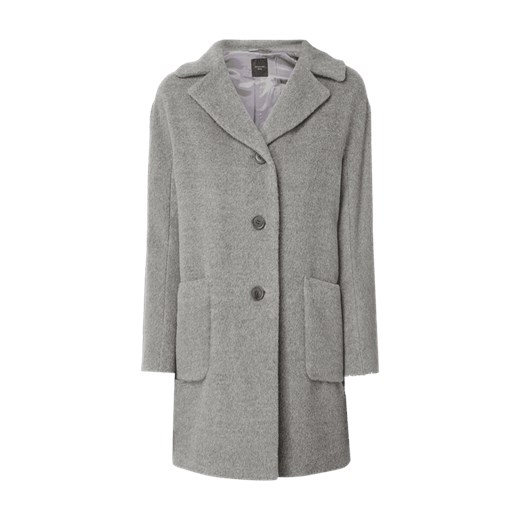 Płaszcz z mieszanki wełny z alpaki i żywej wełny Weekend Max Mara szary 42 Fashion ID GmbH & Co. KG