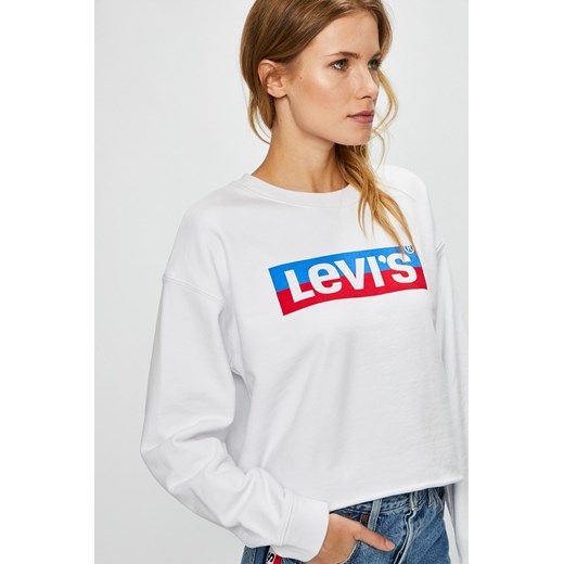 Bluza damska Levis biała młodzieżowa jesienna 