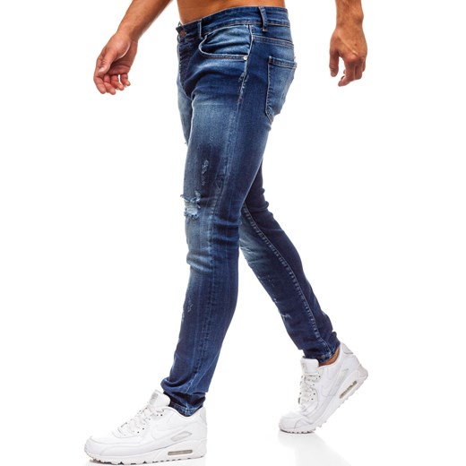 Spodnie jeansowe męskie niebieskie Denley 1801  Denley 30/34 