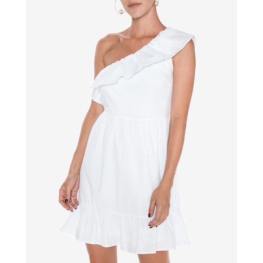 Vero Moda Sia Sukienka L Biały  Vero Moda L okazja BIBLOO 