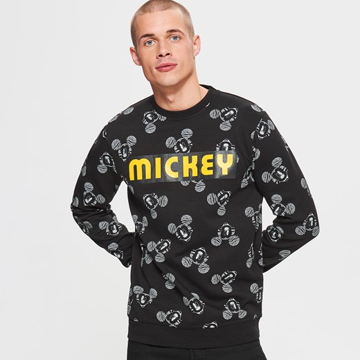 Cropp - Bluza mickey mouse - Czarny czarny Cropp S 