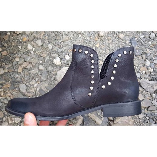 Ohshoes Botki z wycięciem 100% skóra naturalna POLSKA PRODUKCJA 41 ohbutik