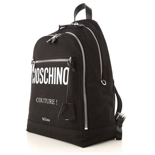 Moschino Plecak dla Kobiet, Czarny, Canvas, 2017  Moschino One Size RAFFAELLO NETWORK