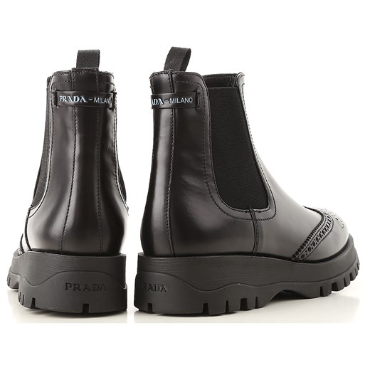 Prada Buty Sztyblety dla Kobiet, Czarny, Skóra, 2017, 36 36.5 37 37.5 38 38.5 39 39.5 40 Prada 36 RAFFAELLO NETWORK