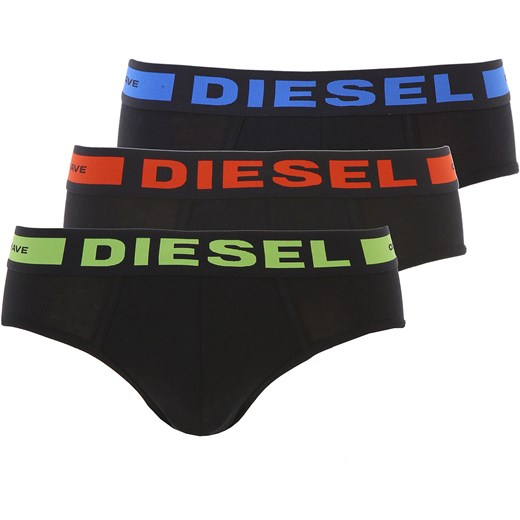 Diesel Slipy dla Mężczyzn, 3 Pack, Czarny, Bawełna, 2017, L M S XL XS XXL  Diesel XXL RAFFAELLO NETWORK