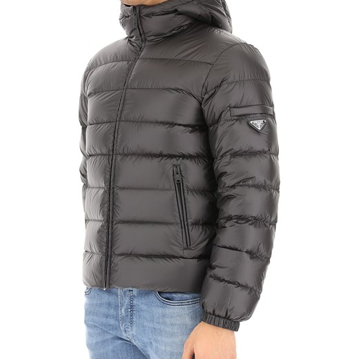 Prada Kurtka Puchowa dla Mężczyzn, Puchowa Kurtka Narciarska, Czarny, Poliamid, 2017, L M XL Prada  XL RAFFAELLO NETWORK