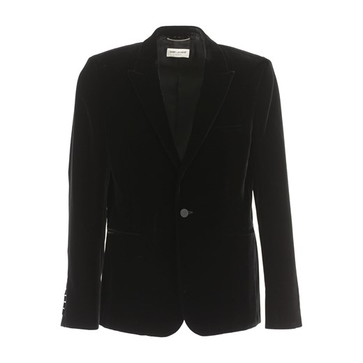 Yves Saint Laurent Marynarka dla Mężczyzn, Płaszcz Sportowy, Czarny, Wiskoza, 2017, L M XL Yves Saint Laurent M RAFFAELLO NETWORK
