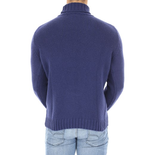 Rossopuro Sweter dla Mężczyzn, Niebieskofioletowy, Bawełna, 2017, L M S XL XXL  Rossopuro L RAFFAELLO NETWORK