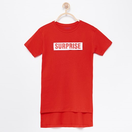 Reserved - Długi t-shirt - Czerwony  Reserved 134 