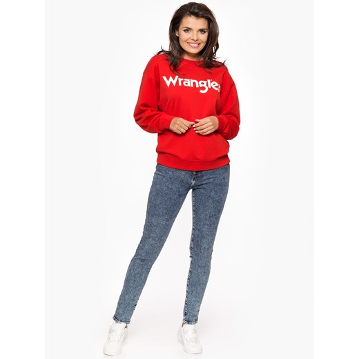 Bluza damska Wrangler czerwona krótka jesienna