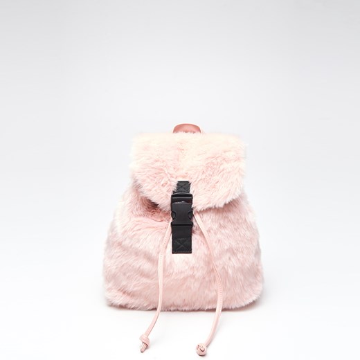 Cropp - Pluszowy plecak - Różowy