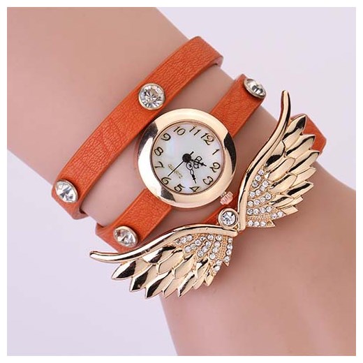 Zegarek Angel Wings - Pomarańczowy