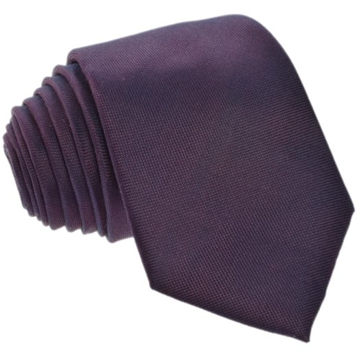 Krawat jedwabny  - jednolity brązowy / fioletowy  Republic Of Ties  