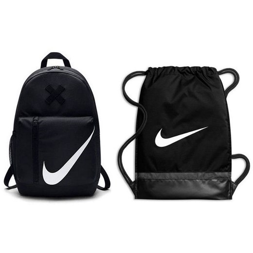 Zestaw plecak Young Elemental + worek na buty Brasilia Training Nike (czarny) Nike   wyprzedaż SPORT-SHOP.pl 