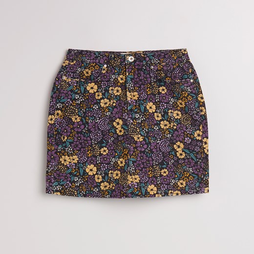 Reserved - Jeansowa spódnica w kwiaty - Wielobarwn Reserved  34 