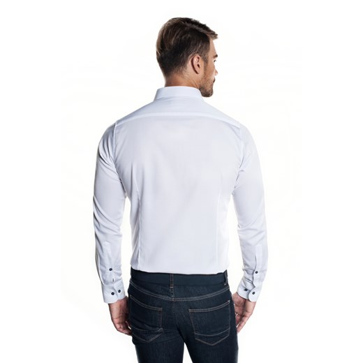 koszula bexley 2368/2 długi rękaw slim fit biały