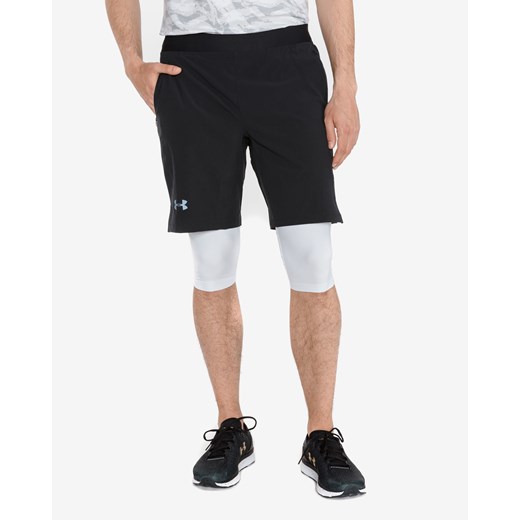 Under Armour Speedpocket Long 2-in-1 Szorty Czarny Biały