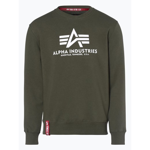 Alpha Industries - Męska bluza nierozpinana, zielony  Alpha Industries XXL vangraaf