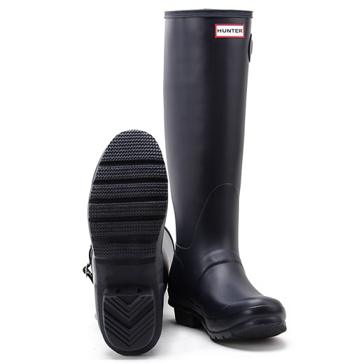 Original Tall Navy - Granatowe Gumowe Kalosze Damskie - W23499 mivo ciepłe