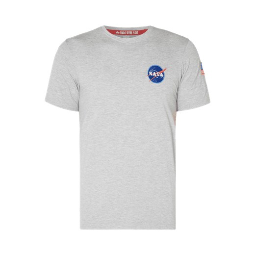 T-shirt z naszywką z motywem NASA Alpha Industries  L Peek&Cloppenburg 