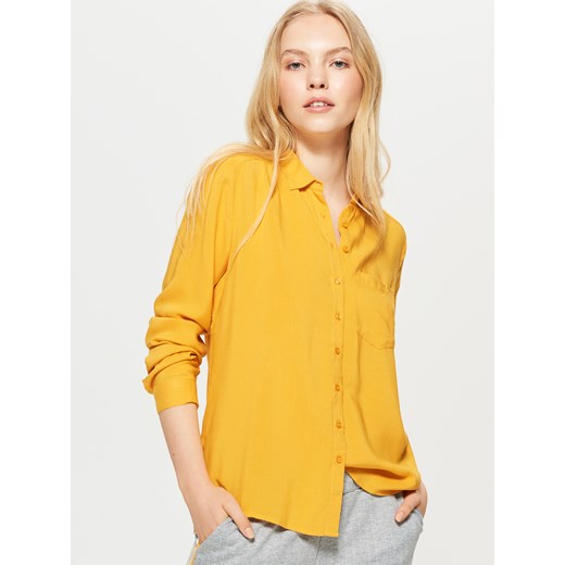 Cropp - Gładka koszula - Żółty Cropp  M 