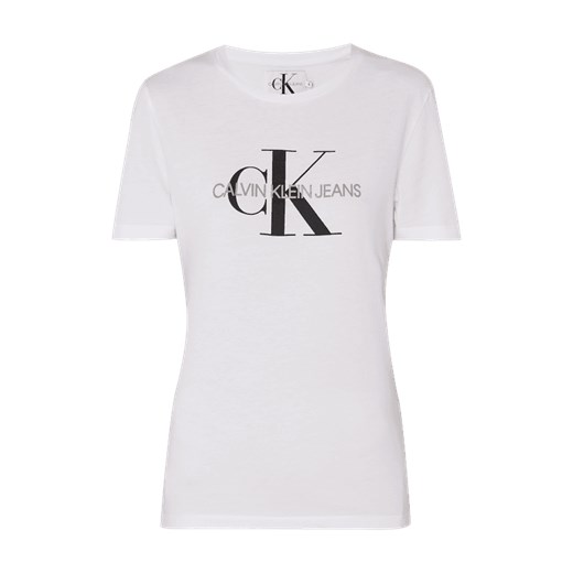 T-shirt z nadrukowanym logo Calvin Klein  S Peek&Cloppenburg 