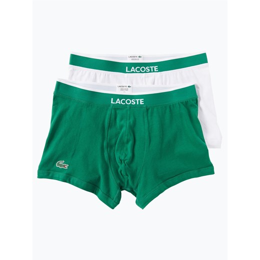 Lacoste - Obcisłe bokserki męskie pakowane po 2 szt., zielony  Lacoste XL vangraaf