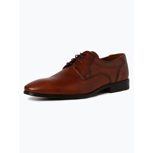 Lloyd Męskie buty sznurowane ze skóry Mężczyźni skóra koniakowy jednolity ze sklepu vangraaf w kategorii Buty eleganckie męskie - zdjęcie 56559577