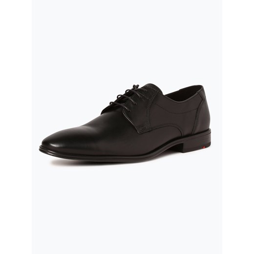Lloyd Męskie buty sznurowane ze skóry Mężczyźni skóra czarny jednolity ze sklepu vangraaf w kategorii Buty eleganckie męskie - zdjęcie 56559578