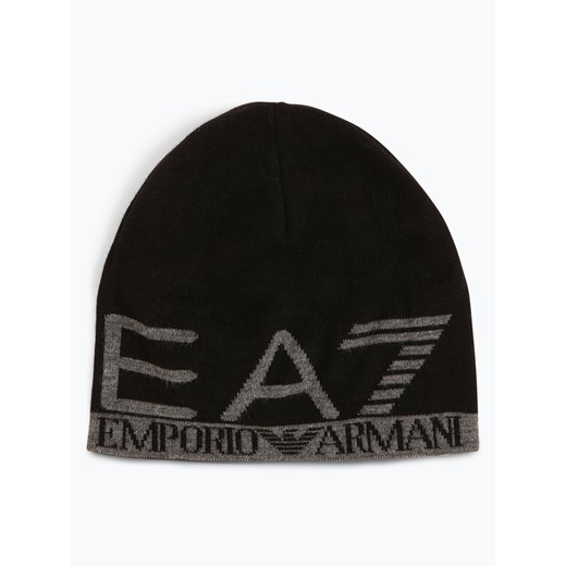 EA7 - Dwustronna czapka męska, czarny  Ea7 One Size vangraaf