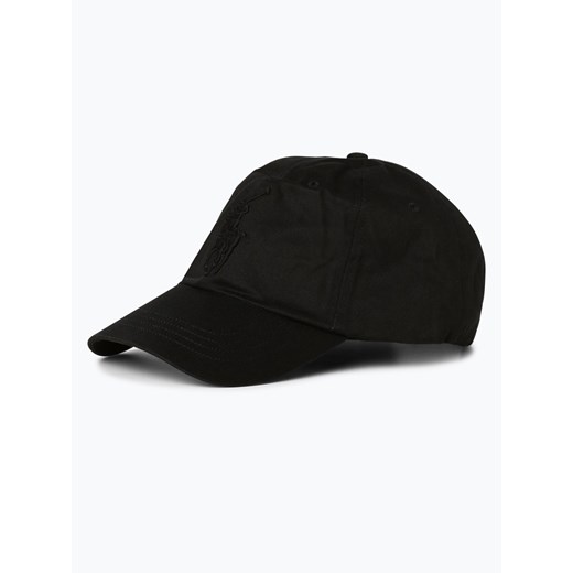 Polo Ralph Lauren - Męska czapka z daszkiem z dodatkiem skóry, czarny Polo Ralph Lauren  One Size vangraaf