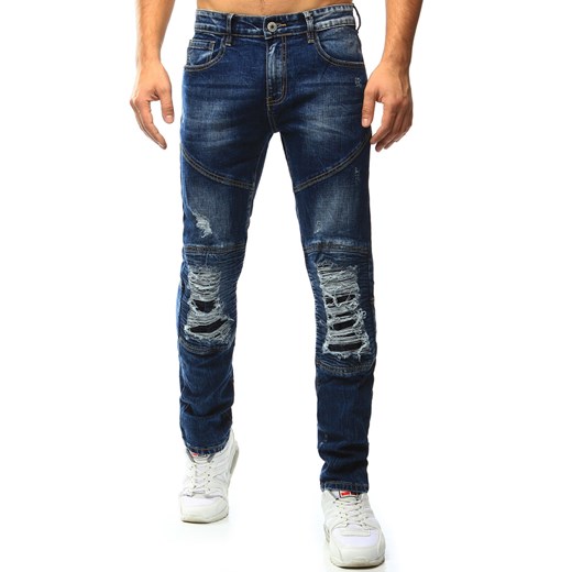 Spodnie jeansowe męskie niebieskie UX1041