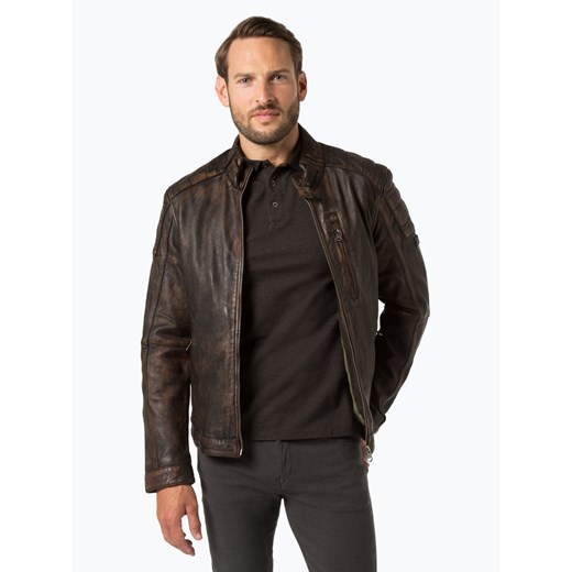 Camel Active - Męska kurtka skórzana, brązowy Camel Active  54 vangraaf