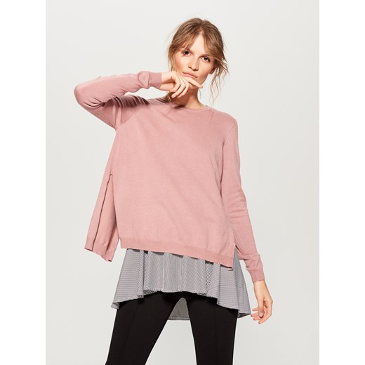 Mohito - Sweter z bluzką - Różowy  Mohito M 