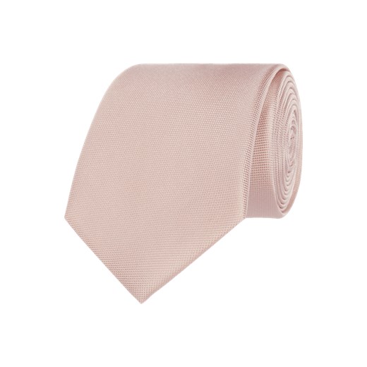 Krawat z jedwabiu z widocznym splotem  Montego One Size Peek&Cloppenburg 