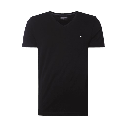 T-shirt o kroju Slim Fit z dekoltem w serek  Tommy Hilfiger XL Peek&Cloppenburg 