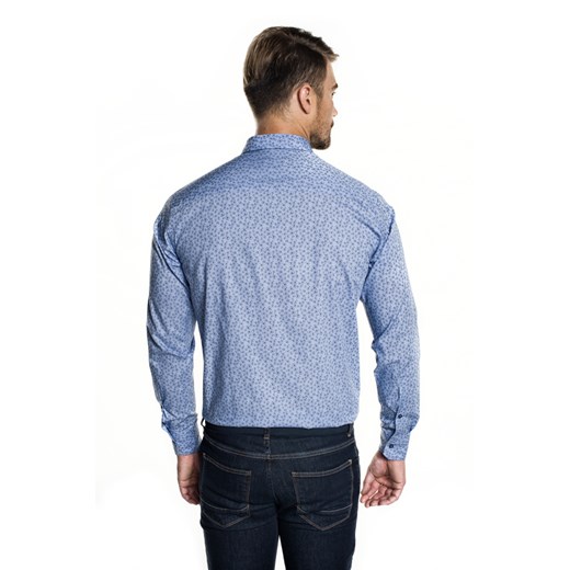 koszula versone 2837 długi rękaw custom fit niebieski Recman  48/164-170/No 