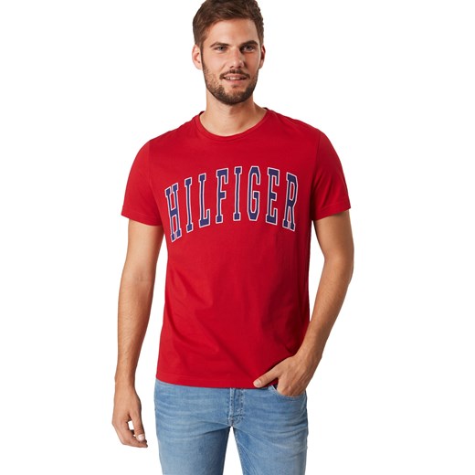 T-shirt męski Tommy Hilfiger młodzieżowy czerwony 