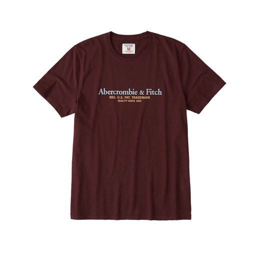 Abercrombie & Fitch t-shirt męski jerseyowy z krótkimi rękawami 