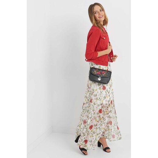 Kopertowa sukienka maxi w kwiaty