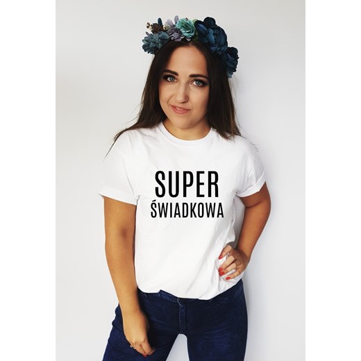 Koszulka Sizeme z napisem SUPER ŚWIADKOWA  Time For Fashion  