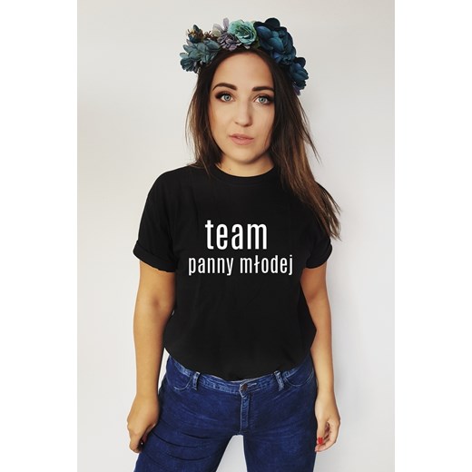 Koszulka Sizeme z napisem team panny młodej  Time For Fashion  