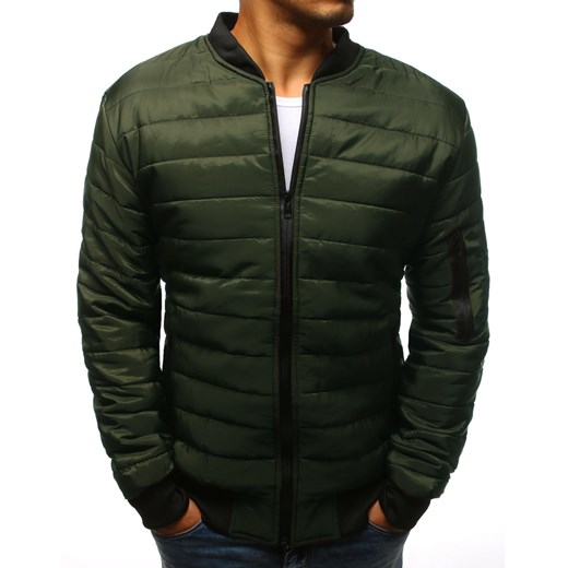 Kurtka męska pikowana bomber jacket zielona (tx2211) Dstreet  XL 