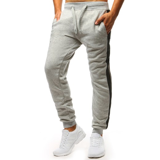 Spodnie męskie dresowe szare (ux1337) Dstreet  M 