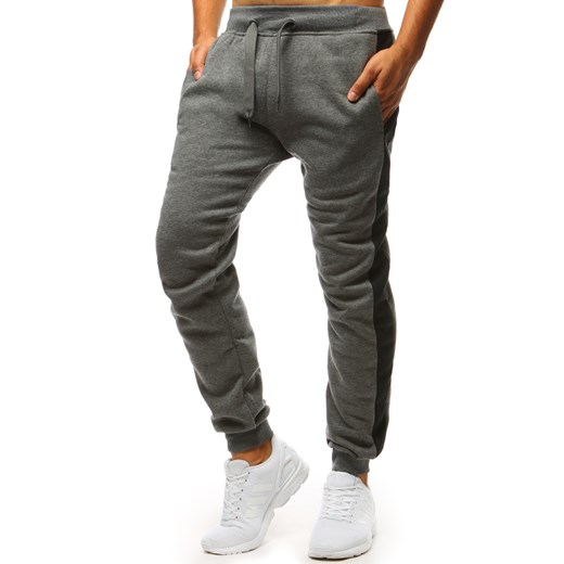Spodnie męskie dresowe antracytowe (ux1338) Dstreet  XL 