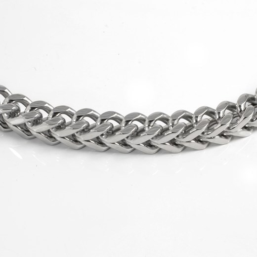 Stylowy srebrny łańcuszek ze stali